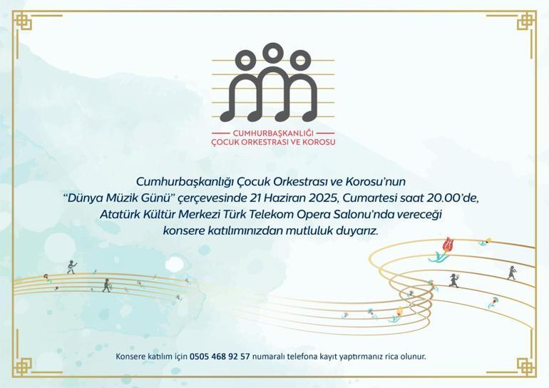 Cumhurbaşkanlığı Çocuk Orkestrası ve Korosu, 21 Haziran Dünya Müzik Günü’nde AKM’de
