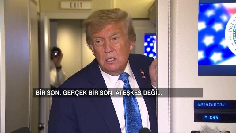 Trump’tan İran’a gözdağı: “Ateşkes değil, gerçek bir son istiyorum”