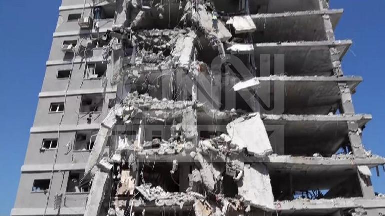 CNN TÜRK GÖRÜNTÜLEDİ: İşte İran saldırısında yıkılan Tel Aviv