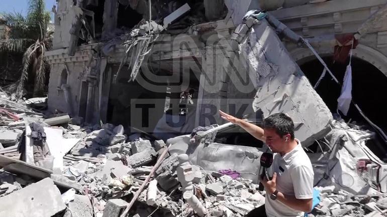 CNN TÜRK BÖLGEDE: İsrailde son durum ne İşte yıkılan Hayfa