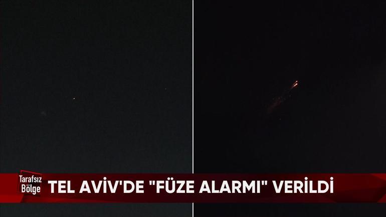 Canlı yayında patlama sesleri: Tel Aviv’de füze paniği | Saldırı anı CNN TÜRK kamerasında