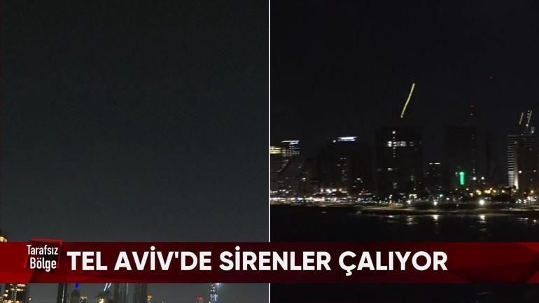 Canlı yayında patlama sesleri: Tel Aviv’de füze paniği | Saldırı anı CNN TÜRK kamerasında