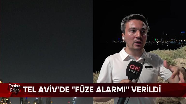 Canlı yayında patlama sesleri: Tel Aviv’de füze paniği | Saldırı anı CNN TÜRK kamerasında