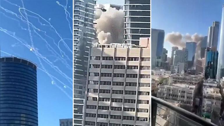 İranın Tel Avive saldırısının en net görüntüsü