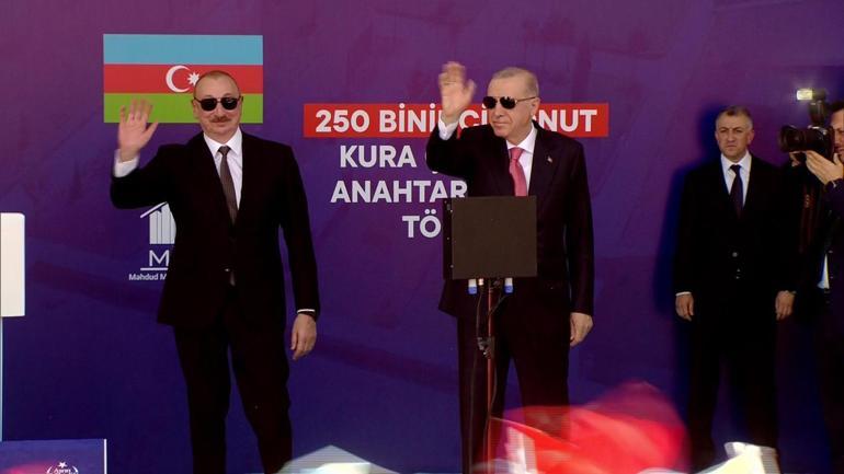 SON DAKİKA || 250 bininci deprem konutu teslim töreni Cumhurbaşkanı Erdoğan ve Aliyev Kahramanmaraşta