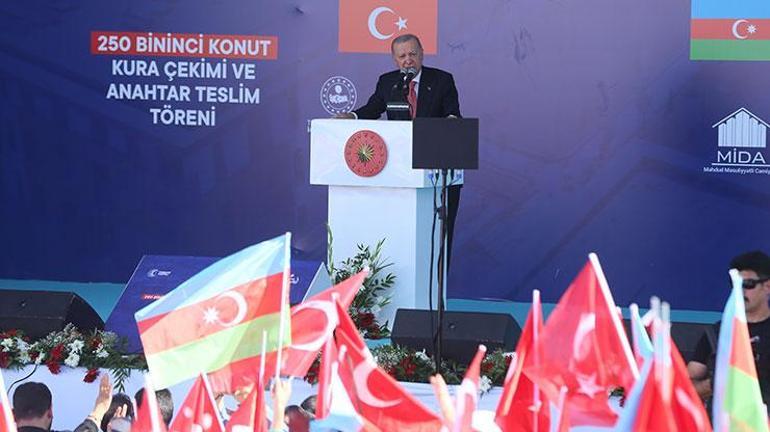 SON DAKİKA || 250 bininci deprem konutu teslim töreni Cumhurbaşkanı Erdoğan ve Aliyev Kahramanmaraşta