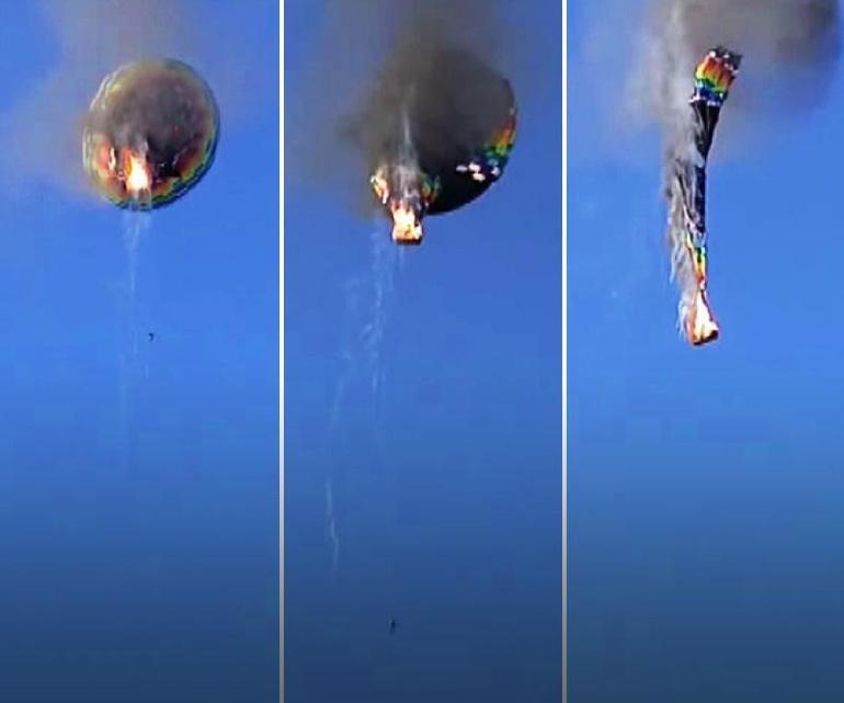 Brezilyada sıcak hava balonu faciası Alev alarak düştü: 8 ölü, 13 yaralı