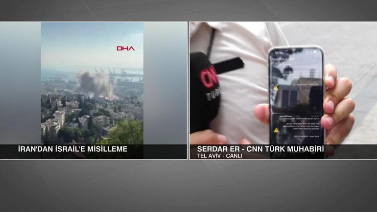 İrandan İsraile misilleme | CNN TÜRK Muhabiri saldırı anını anlattı: DEPREM GİBİ SARSILDIK