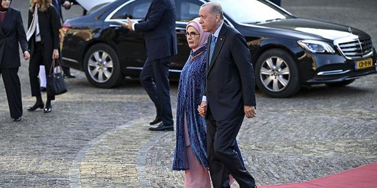 Cumhurbaşkanı Erdoğan, Hollanda Kralının verdiği yemeğe katıldı