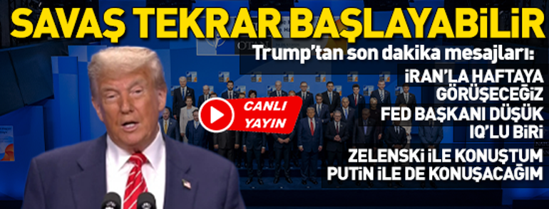 Lahey’deki NATO Liderler Zirvesi’nden SON DAKİKA gelişmeler: Erdoğan ve Trump ayaküstü görüştü
