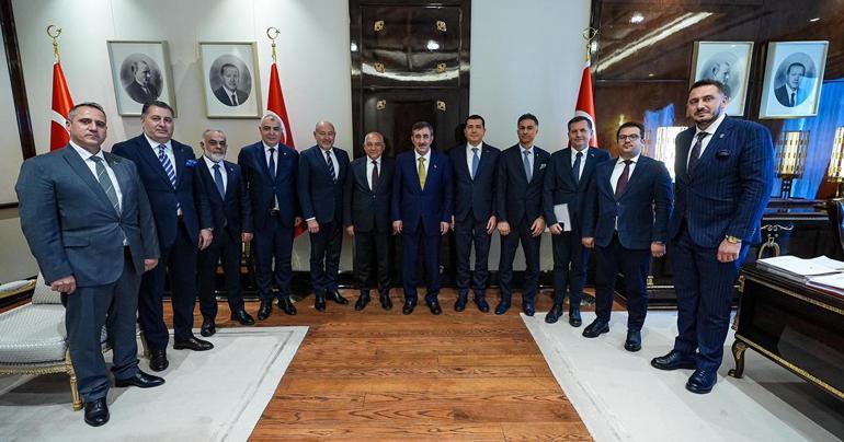 Cumhurbaşkanı Yardımcısı Yılmaz, ATO yönetimiyle görüştü