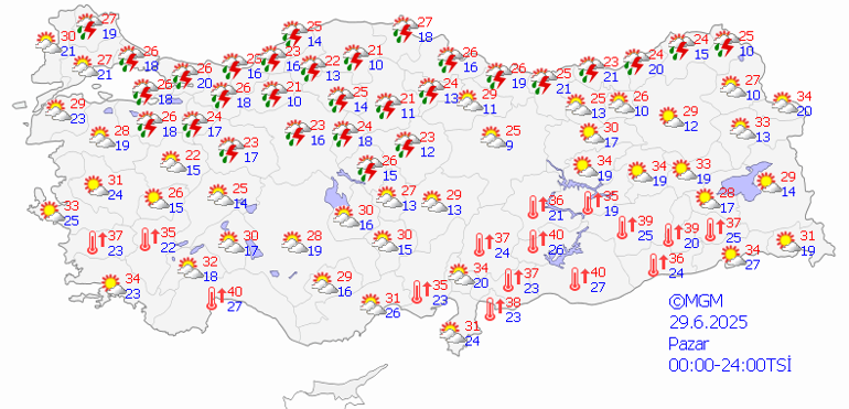 27 HAZİRAN HAVA DURUMU: Bugün Hava Nasıl Olacak Meteoroloji Pazar Gününe Dikkat Çekti