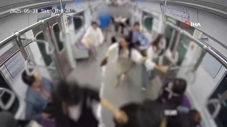 Güney Kore metrosunda kundaklama dehşeti: Görüntüler ortaya çıktı Vagonu ateşe verdiği anlar kamerada…