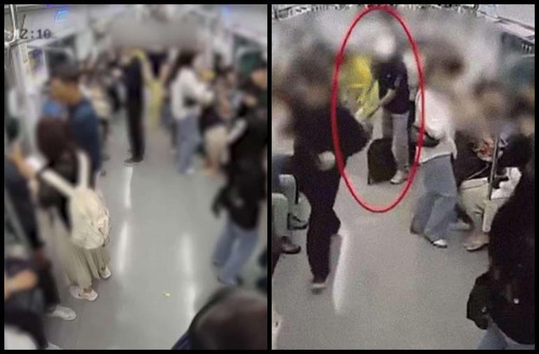 Güney Kore metrosunda kundaklama dehşeti: Görüntüler ortaya çıktı Vagonu ateşe verdiği anlar kamerada…
