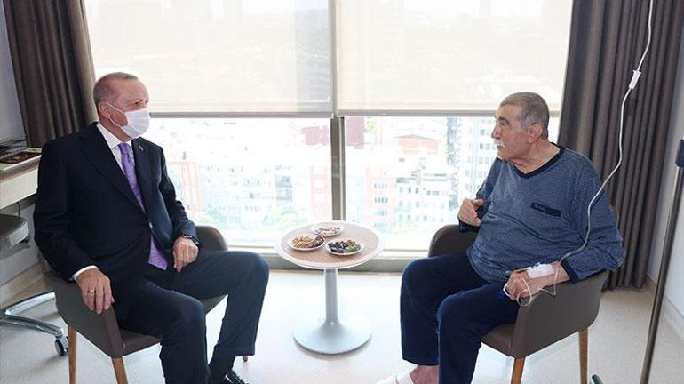 Cumhurbaşkanı Erdoğandan Hasan Basri Yalçına ziyaret