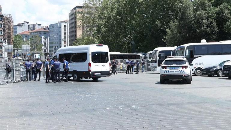 Taksim Meydanı yaya girişine kapatıldı
