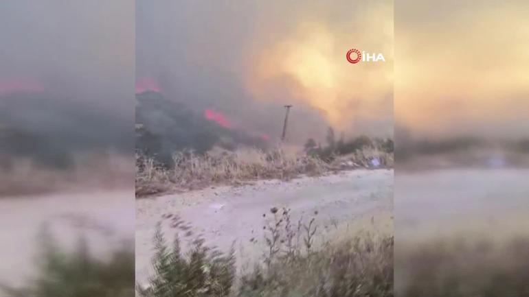 İşte o anlar... Hatay alev alev Yangın evleri sardı