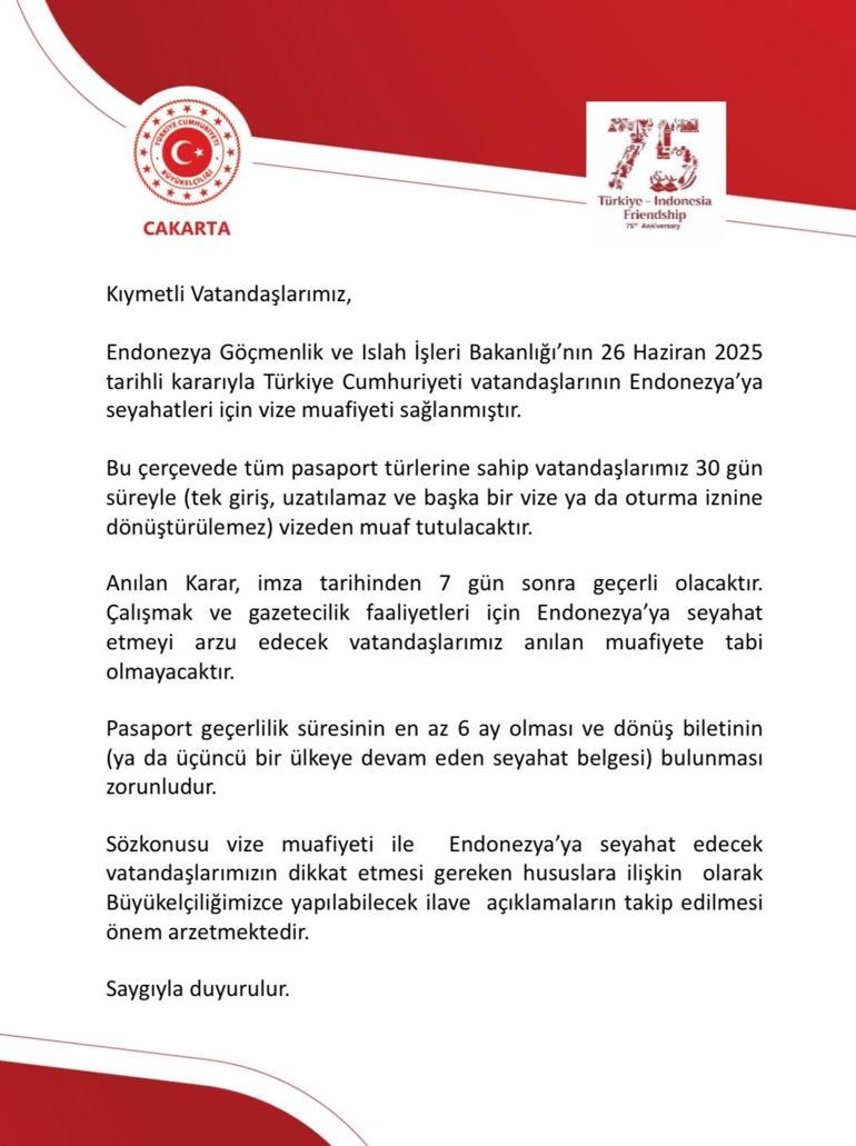 Bir ülke daha Türk vatandaşlarına vize muafiyeti getirdi İşte vizesiz seyahat edilebilecek ülkeler...