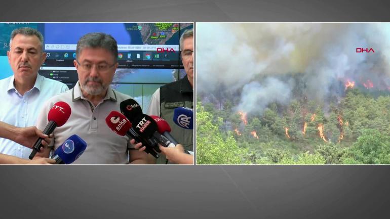Bakan Yumaklı: “Şu anda 6 orman yangını devam ediyor”
