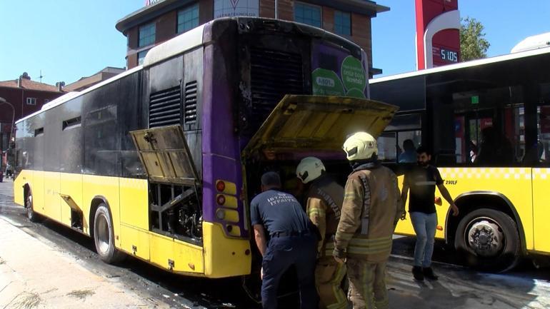 İstanbulda İETT otobüsünde yangın