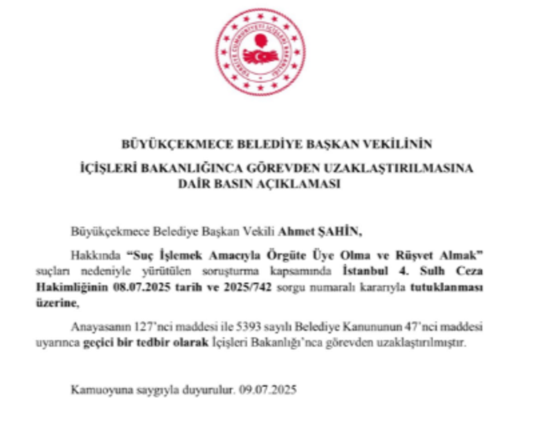 SON DAKİKA... İçişleri Bakanlığı duyurdu: Zeydan Karalar görevinden uzaklaştırıldı