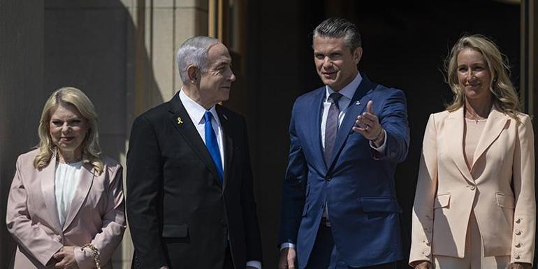 Netanyahu Pentagonda İlk görüntüler geldi: Dikkat çeken kareler...