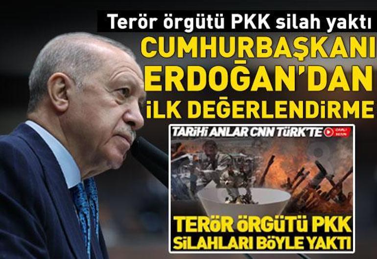 SON DAKİKA... Terörsüz Türkiye’de tarihi gün İlk PKKlı grup silah bıraktı