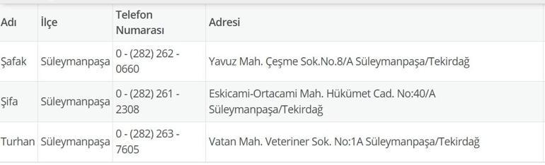 TEKİRDAĞ NÖBETÇİ ECZANE: 13 Temmuz Tekirdağ Nöbetçi Eczaneler Neresi 13Temmuz Pazar Tekirdağ Çorlu, Şarköy, Süleymanpaşa, Çerkezköy, Saray, Ergene Nöbetçi Eczaneler Listesi