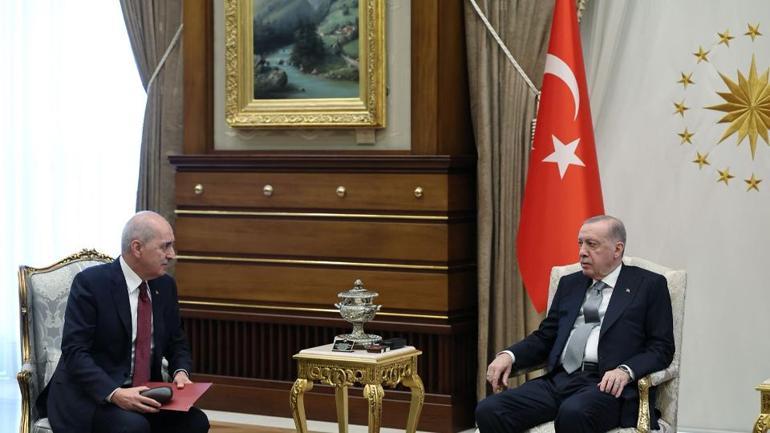Cumhurbaşkanı Erdoğan, TBMM Başkanı Kurtulmuşu kabul etti