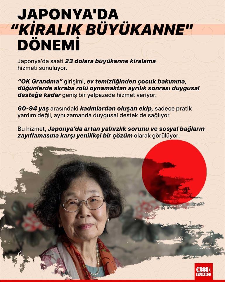 Japonyada kiralık büyükanne dönemi