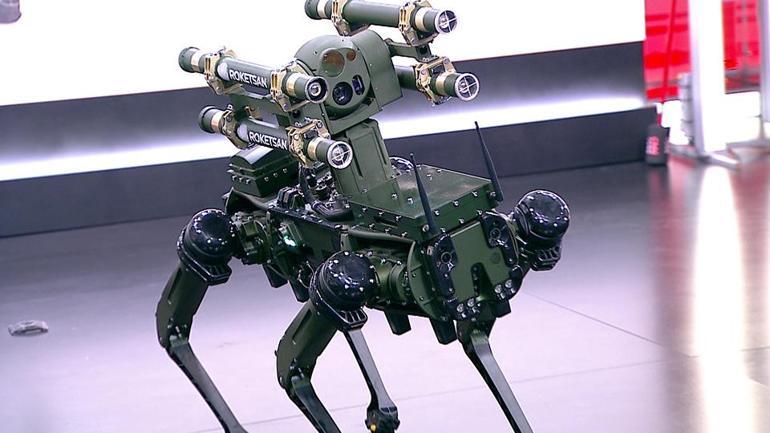 Dünyanın ilk robot köpeği KOZ CNN TÜRK stüdyolarında