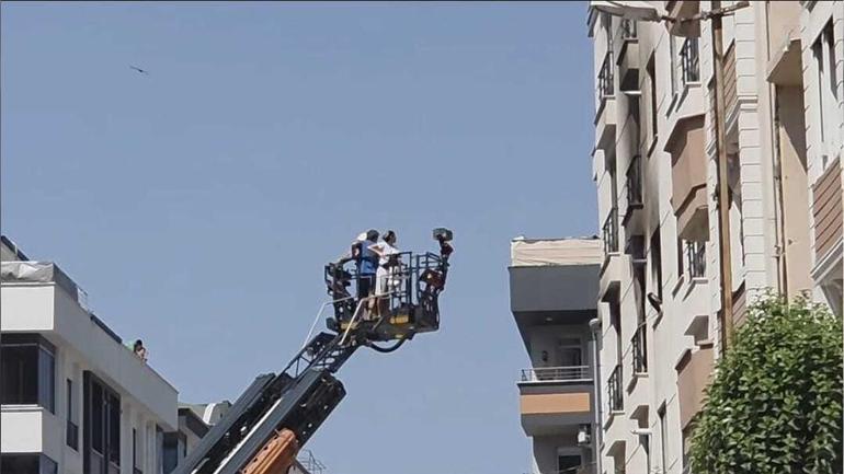  5 katlı binadan ölümüne atlayış O anlar kameralarda