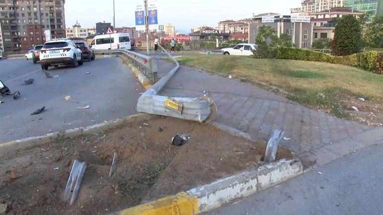 İstanbulda servis otobüsü şarampole uçtu: 8 yaralı