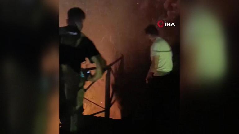  Havai fişek atarak yangına neden olan 4 kişi gözaltına alındı