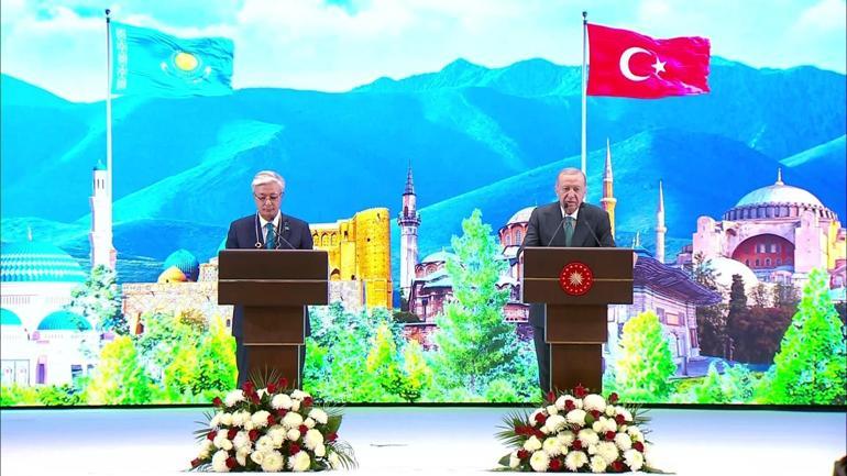 SON DAKİKA | Erdoğandan, Kazakistan Cumhurbaşkanı Tokayeve devlet nişanı