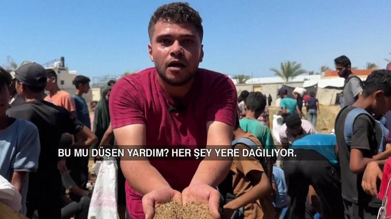 Gazzede havadan yardım skandalı