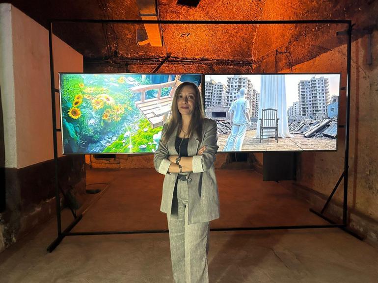 Türkiye Kültür Yolu Festivalinde yapay zeka destekli çarpıcı deprem çalışması