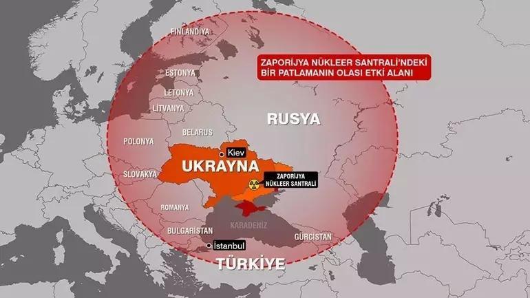 ZAPORİJYA NÜKLEER SANTRALİ NEREDE Zaporijya Nükleer Santrali Türkiyeye yakın mı Türkiye’ye Radyasyon Ulaşır mı UAEA Uyardı Zaporijya Vuruldu