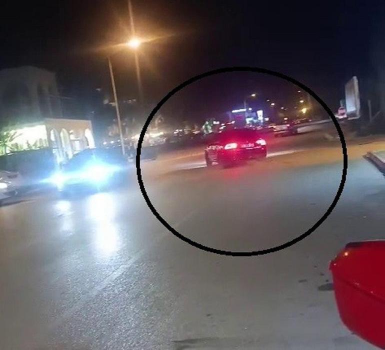 Hatayda drift atan sürücü dereye uçtu