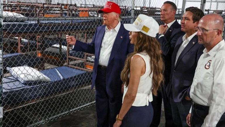 Trumpın tartışmalı göçmen tesisi Timsah Alcatrazın inşaatı durduruldu