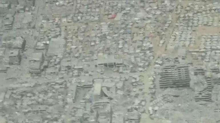 GAZZE HARİTADAN SİLİNİYOR: CNN yıkımın boyutunu görüntüledi