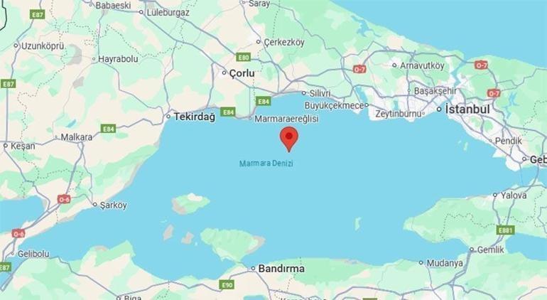 Son dakika: Marmara Denizinde korkutan deprem