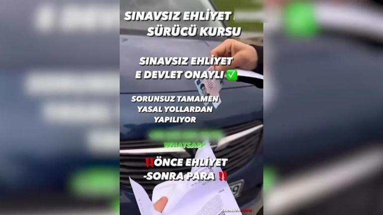 Sınavsız Ehliyet Dolandırıcıları | Gerçek kursların ismiyle sahte ilan verdiler