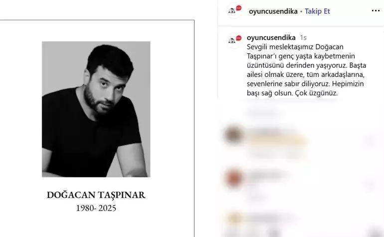 DOĞACAN TAŞPINAR KİMDİR Başarılı Oyuncu Doğacan Taşpınarın Hastalığı Neydi, Neden Öldü