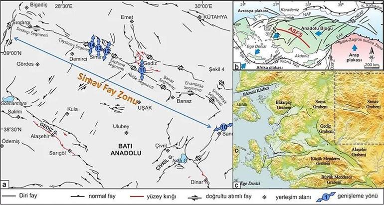 BALIKESİR SİMAV FAY HATTI HARİTASI: Simav Fayı Nereden geçiyor? Simav Fayı hangi illeri oynuyor?
