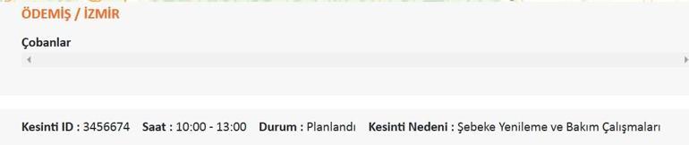12 AĞUSTOS İZMİR ELEKTRİK KESİNTİSİ: Gediz Elektrik Kesintisi Ne Zaman Bitecek İzmirde Elektrikler Ne Zaman Gelecek İşte Kesinti Listesi