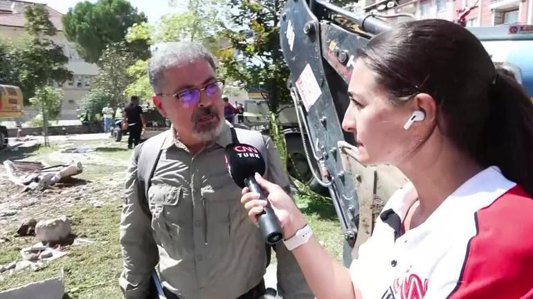 Depremde yıkılan 3 katlı binanın kolonları mı kesildi