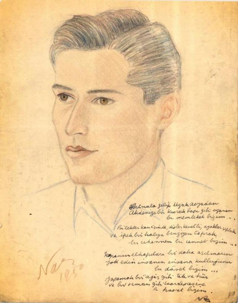 MİTten Nazım Hikmet paylaşımı: Gizliliği kaldırıldı, şaire ait olduğu düşünülüyor...