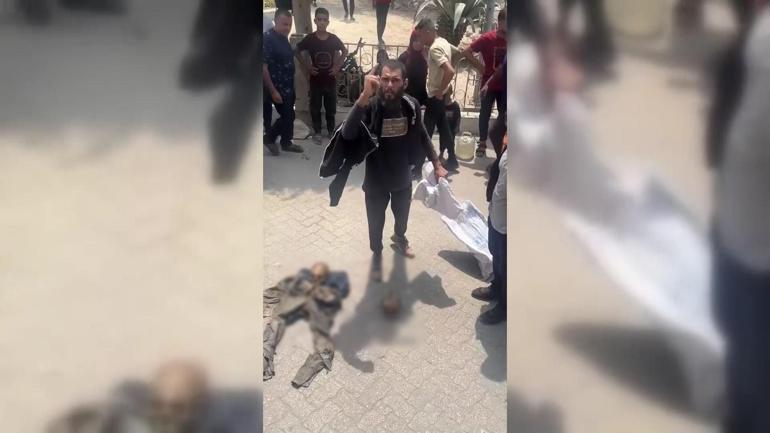 Gazzeli babanın isyanı... Evlerin enkazından insanlara ait iskeletler çıkıyor