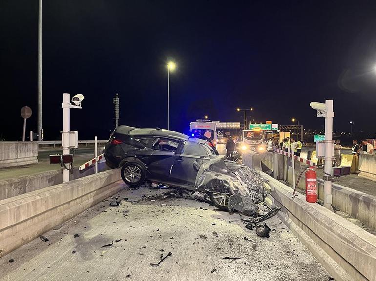 Kuzey Marmara Otoyolunda feci kaza Bariyere çarpan sürücü hayatını kaybetti